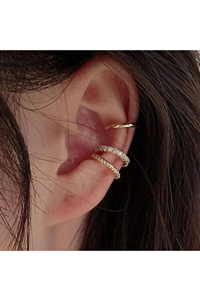 Choice6 sku1 3 قطع أقراط صغيرة بمشبك من اللؤلؤ، مرصعة بحجر زركونيا مكعب لامع،...