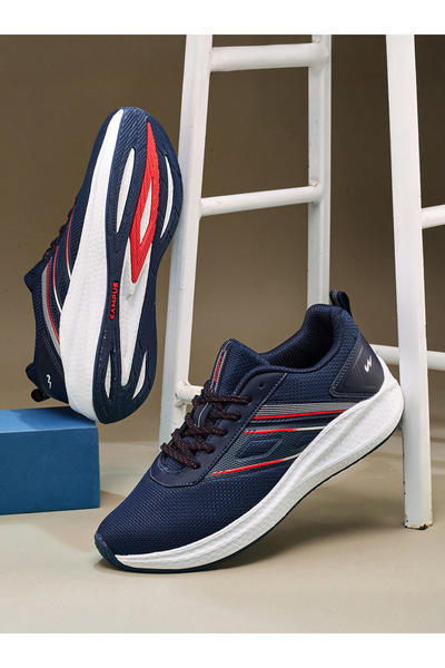 Campus حذاء رياضي أزرق منخفض الرقبة برباط