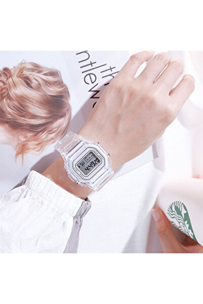 Choice3 White Fashion Men Women Watches Transparent Digital Sport Lover'S Gif...