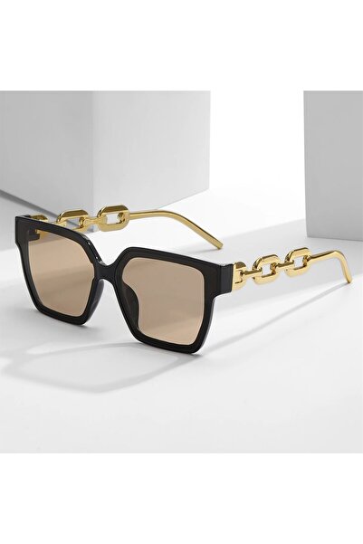 Choice black A Pair of PC Square Chain Sunglasses New NS Retro Sunglasses Per...