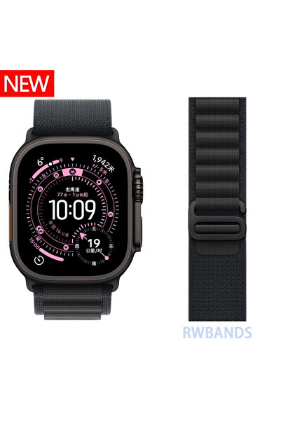 Choice30 44 45 46 49 mm 01 Black--Black ﻿2025 Alpine Loop Strap for Watch Ser...