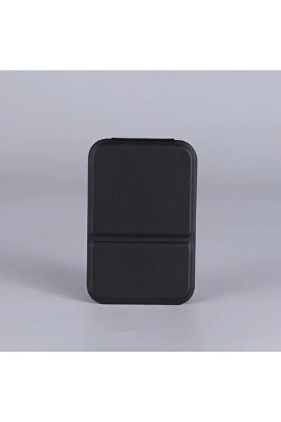 Choice1 Black 1 Pc Desktop Makeup Mirror Solid Color PU Leather Simple Portab...