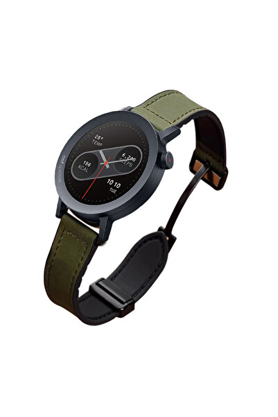 Choice11 22mm CMF Watch Pro 2 Army green Leather Silicone Magnetic Strap For ...