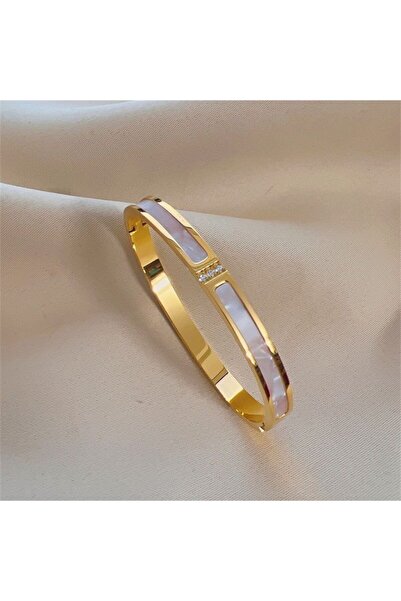 Choice6 سواران من الفولاذ التيتانيوم من يوبسك، لون ذهبي - 2، مرصعان بالزركون ...