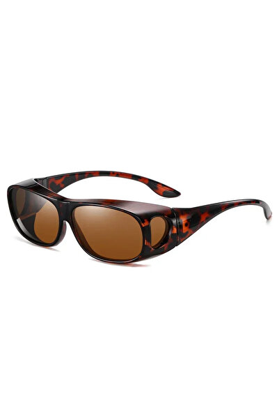 Choice8 Leopard Brown 2025Polarized Sunglasses Fit Over Eye Glasses Driving W...