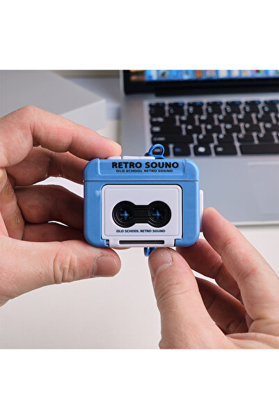 Choice blue Creative Fun Mini Radio Recorder Music Toy Classical Bag Decorati...