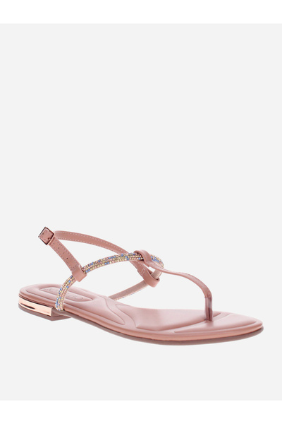 Beira Rio Embellished Flat Sandals