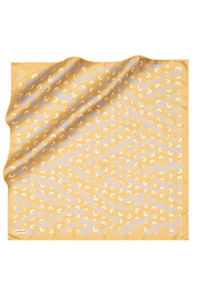 Cacharel Gray 90X90 Silk Twill Scarf