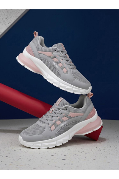 Campus حذاء رياضي رمادي منخفض برباط