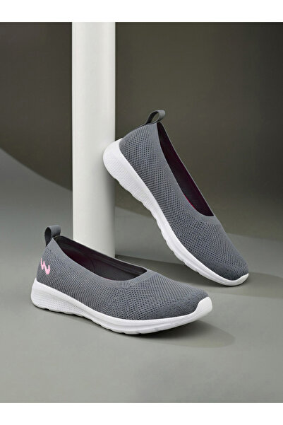 Campus حذاء رياضي رمادي شبكي سهل الارتداء