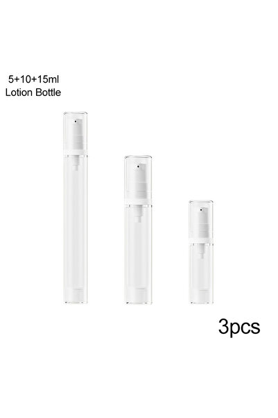Choice3 Mixed Lotion Bottle 5-15ml Press Pump Bottle Refillable Vacuum Bottle...