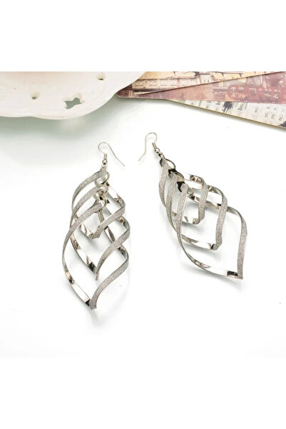 Choice AEH60772D Fashion Irregular Spiral Hook Earrings For Women Full Shiny ...