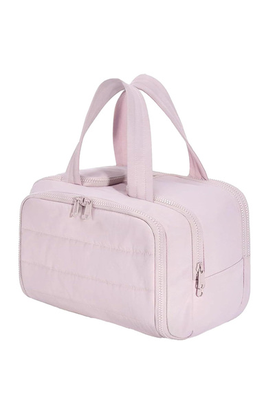 choice2 حقيبة مستحضرات تجميل وردية كبيرة السعة، حقيبة سفر نسائية، حقيبة غسيل،...