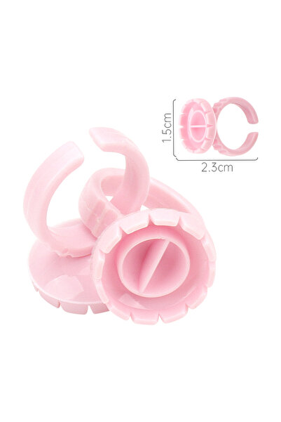 choice2 حلقات لاصقة دائرية وردية اللون، 100 قطعة، للاستخدام مرة واحدة، لتثبيت...