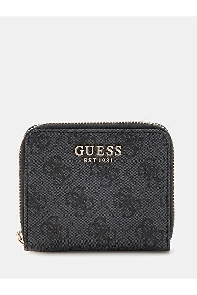 Guess Laurel Slg Small Monogram Print Zip-Around Wallet