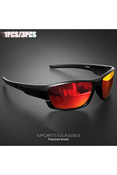 Choice4 C5 Red 1PCS/3PCS Polarized Sports Sunglasses for Outdoor Fishing, Tra...