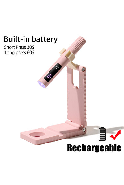 Choice طقم DUTRIEUX الوردي، مصباح يعمل باللمس، مجفف أظافر بالأشعة فوق البنفسج...