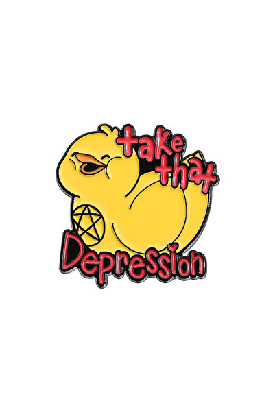 choice2 دبابيس مينا بتصميم بطة "خذها" (QHXZ2494) - دبابيس دجاج كرتونية مخصصة ...