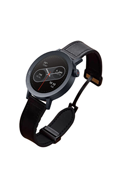 Choice5 سوار مغناطيسي من جلد الأسود والسيليكون مقاس 22 مم لساعة CMF Watch Pro...