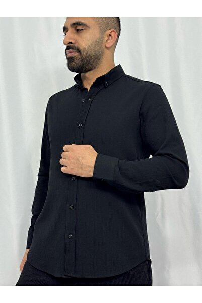 L-KOM Muška 100% pamuk košulja dugih rukava standardnog kroja