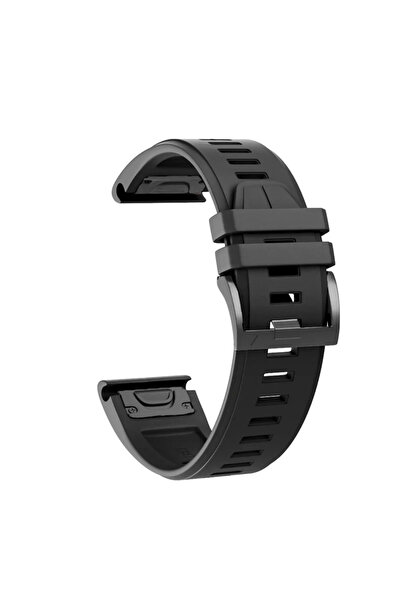 Choice15 قطعة واحدة من حزام سيليكون رياضي أسود QuickFit مقاس 22 مم لساعات Fen...