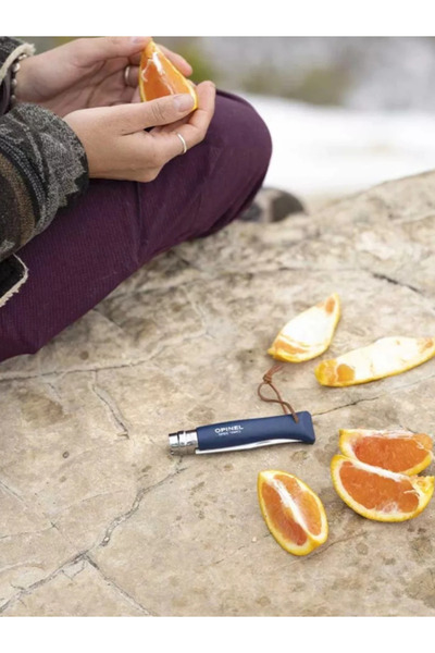 Opinel Briceag Tradition Colorama Nr.08 (S), albastru inchis