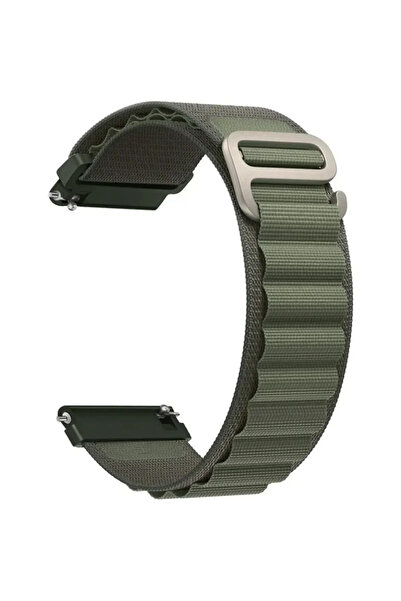 Choice24 حزام ساعة من النايلون، مقاس 20 مم، لون أخضر ألباين، متوفر بمقاسات 20...