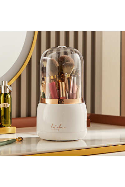 Choice 1pcs Makeup brush holder storage device with 360 degree rotation, dust...