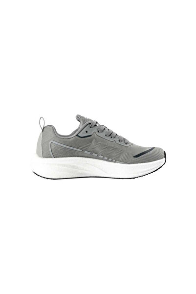 Patrick By Styli Grey Logo Detail Lace Up Shoes