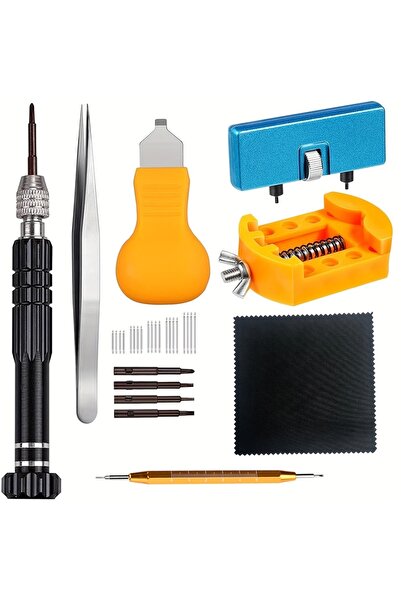 Choice1 طقم استبدال بطارية الساعة مكون من 31 قطعة، يتضمن مفك براغي، أداة استب...