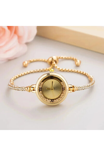 Choice1 ساعة يد نسائية من JS Fashion، سوار ذهبي، مينا صغير، ساعة أنيقة، سوار ...