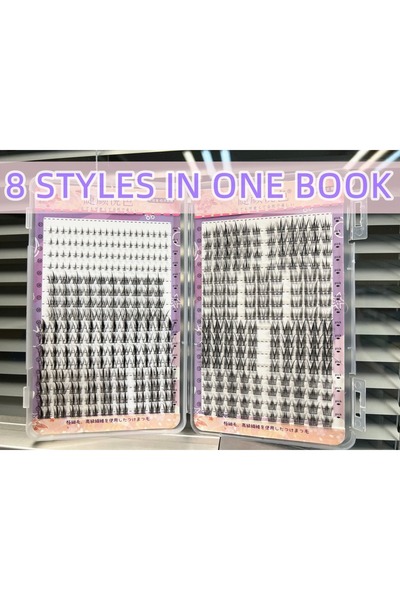 Choice 8 في واحد، مزيج 32 صفًا من وصلات الرموش، للاستخدام الشخصي أو الاحترافي...