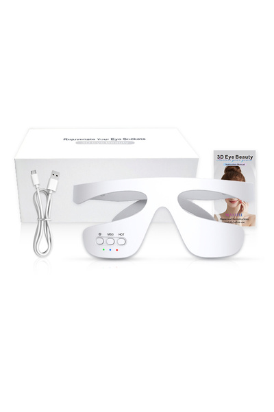 Choice WHITE Eye Massager 3 Gear Red light Remove Eye Bags Dark Circles Puffi...