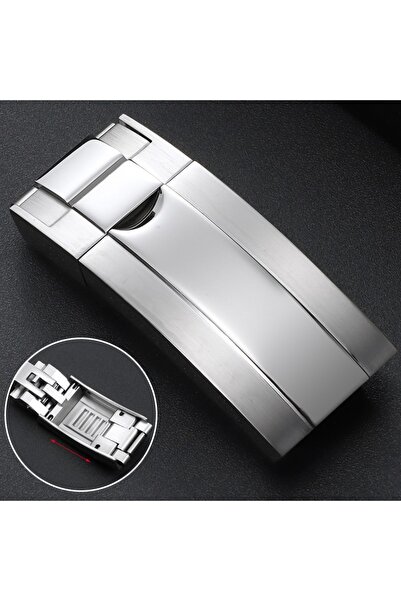 Choice6 Mid-Polished Silver for 9x9mm Watch Buckles Glide Clasp Double Convex...