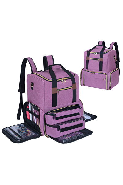 Choice Purple UOZL Nail Polish Organizer Backpack Holds 80 Bottles and a Nail...