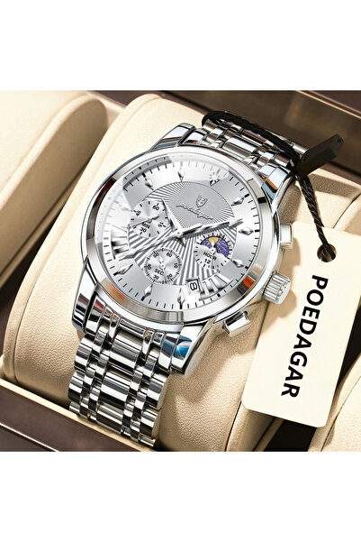 Choice5 813 Silver White Original Military Men Watches Waterproof Luminous Da...