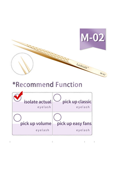 Choice14 ملقط تمديد الرموش M02 Lashtalk، أدوات مكياج من Nagaraku، مصنوع من ال...