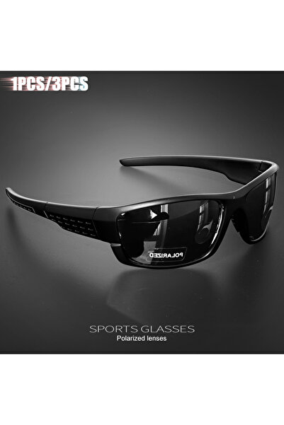 Choice C1 Black 1PCS/3PCS Polarized Sports Sunglasses for Outdoor Fishing, Tr...