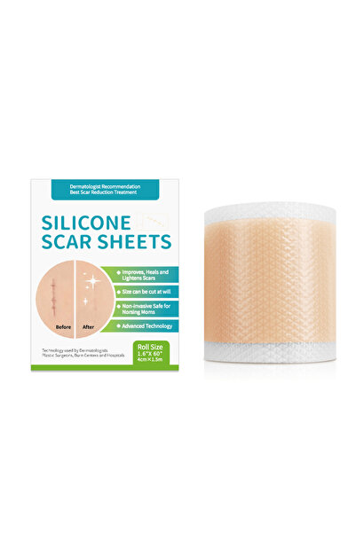 Choice 4 سم × 1.5 متر، لفة واحدة = 4 سم × 1.5 متر، صفائح سيليكون لتغطية الندب...