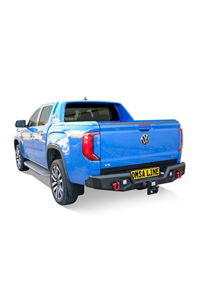 Omsa VW Amarok Dakar V2 Çelik Arka Tampon Ledli Kör Nokta Sistemi Özel Tasarı...