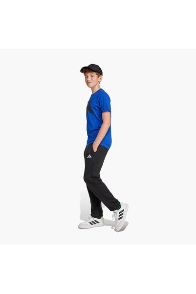 adidas Logo Print Joggers With Drawstring Closure