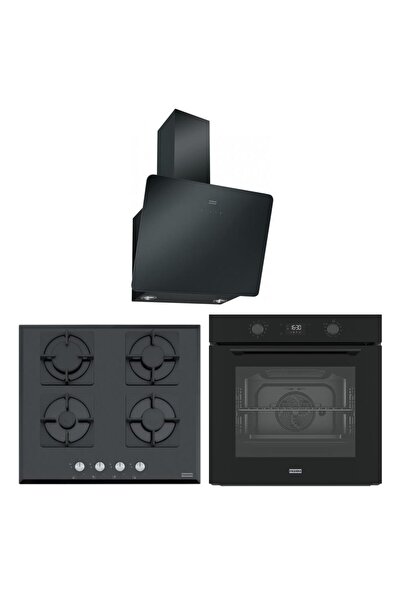 Franke Siyah Airfry Ankastre Set (FMA 97 P AS TBK - FHNS 604 4G BK C - FPJ 61...