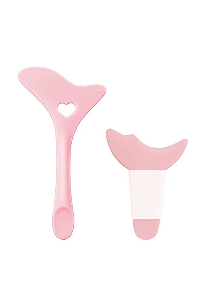 Choice8 2PCS Pink AY 2Pcs Set Winged Eyeliner Stencil Mascara Shield Applicat...