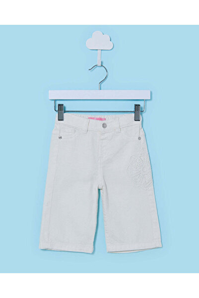 REDTAG Infant Girls White Wide Leg Denim Jeans