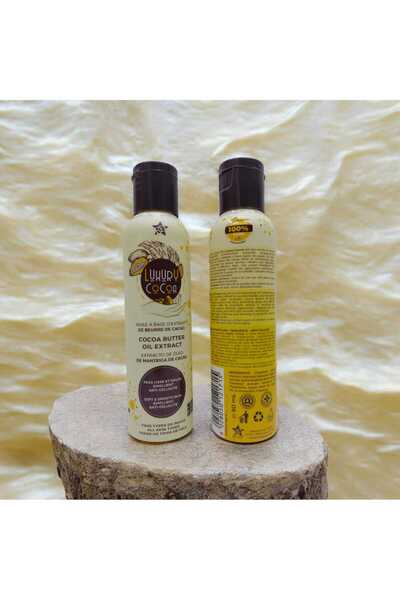 Luxury Cocoa مستخلص زيت زبدة الكاكاو، عبوة من قطعتين - زيت مرطب للجسم ومضاد ل...