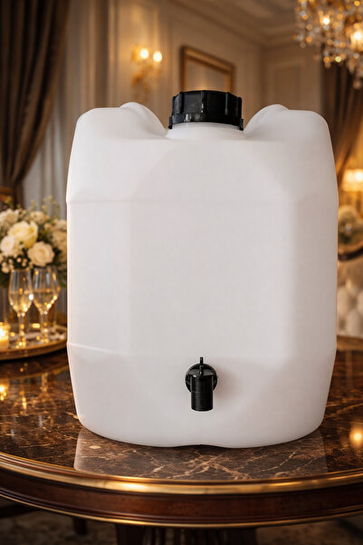 FeyzaDesign 30 Litre Kapaklı Kaliteli Bidon, Sağlam ve Dayanıklı Su Tankı
