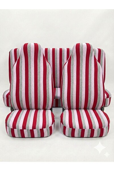 Vemaks Oto Aksesuar Çizgi Desenli Zebra Servis Kılıfı Oto Koltuk Kılıfı