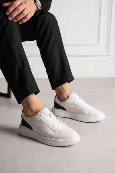 pasyone White Men's Casual Sneaker Comfortable Shoes