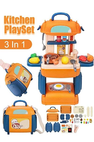 Generic 3-in-1 Kids & Toddler Play Kitchen Play Set Pretend Cooking Toy Kitch...