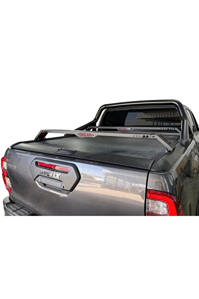 Omsa Toyota Hilux Dakar Kasa Üstü Ara Atkı Orijinal Rollbar için 2 Parça Siya...